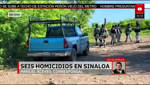 Se reportan al menos seis homicidios en menos de 24hrs en Sinaloa