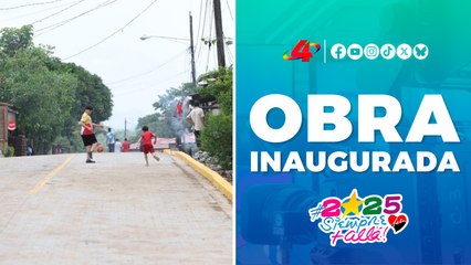 Gobierno Sandinista inaugura adoquinado en El Hormiguero, Siuna 🇳🇮