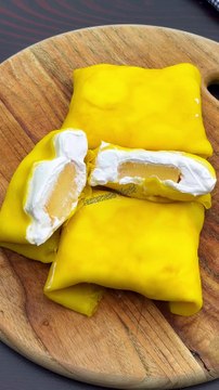 Easy Hong Kong Mango Pancakes Recipe👉🏻 youtu.be/g3QFrN0CKTM?si=_emKAo9Tai0CmMOA #tastemadeworld #pancake #mangopancake #hongkongpancake #hongkongpancake #breakfast