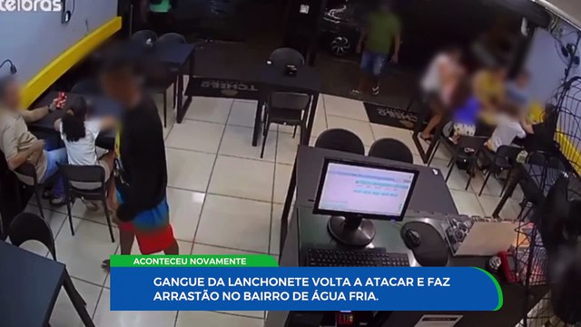 Assalto aterrorizante em lanchonete da Água Fria: câmeras de segurança registram ação de criminosos