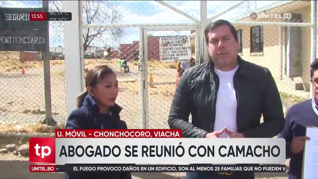 Abogado de Camacho deja memorial en Chonchocoro solicitando información para el traslado del gobernador