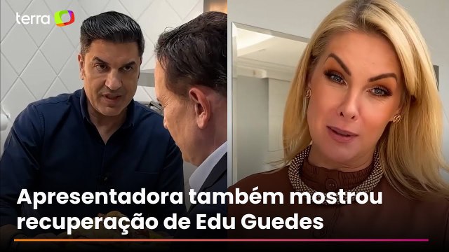 Ana Hickmann mostra reencontro do filho com Edu Guedes após cirurgia para retirar tumor