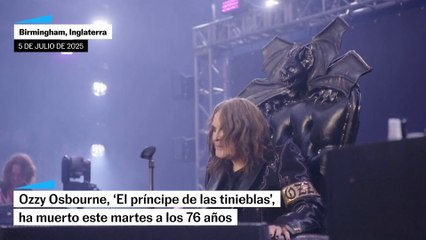 Muere Ozzy Osbourne a los 76 años