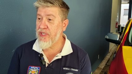 Com lesão na coluna, motociclista que sofreu acidente no Brasmadeira será avaliado por neurologista, diz médico