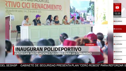 Gobernadora Evelyn Salgado inauguró polideportivo en Guerrero