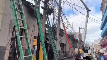 Así quedaron negocios consumidos por incendio en el centro de Tegucigalpa