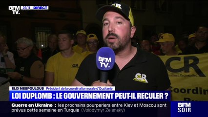 Loi Duplomb: "On demande juste un alignement à l'Europe", déclare le président de la coordination rurale d'Occitanie
