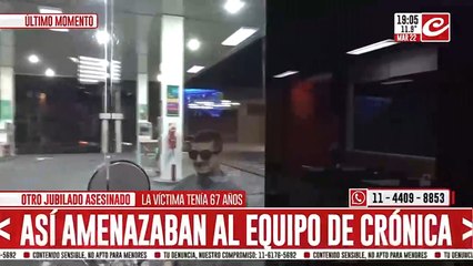 Jubilado asesinado: así amenazaban al equipo de Crónica