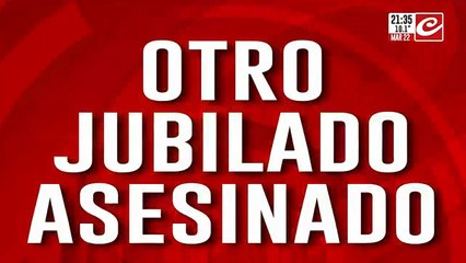 Otro jubilado asesinado