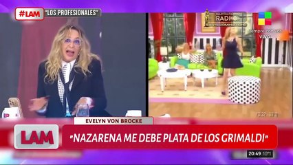 EVELYN VON BROCKE ACUSÓ A NAZARENA VÉLEZ DE DEUDORA. LA RESPUESTA DE LA ANGELITA
