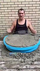 I Got Stuck in Concrete! My Newest Science Experiment is Cooked 😂