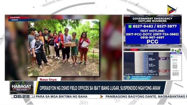 DSWD, patuloy ang pamimigay ng tulong; Pag-Ibig fund, handa sa paghahatid ng tulong sa mga nasalanta ng bagyo at habagat