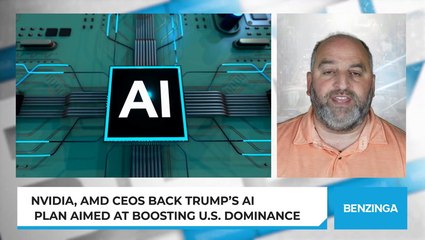 Nvidia, AMD CEOs Back Trump’s AI Plan Aimed at Boosting U.S. Dominance