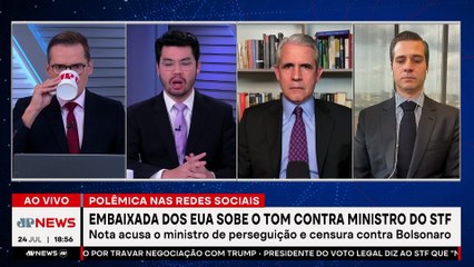Moraes está perseguindo Jair Bolsonaro? Bancada avalia nota da embaixada dos EUA contra ministro