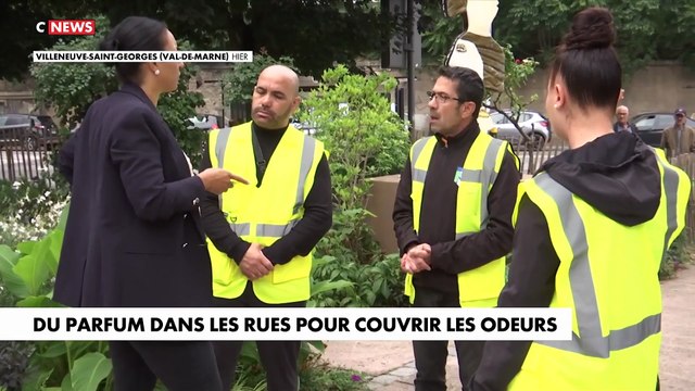 L'idée originale la mairie de Villeneuve-Saint-Georges pour couvrir l'odeur d'urine dans les rues: Ajouter un parfum à la fraise à ses produits d'entretien !