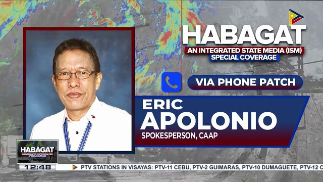 Panayam kay CAAP Spokesperson Eric Apolonio ukol sa update sa mga paliparan at mga canceled flights