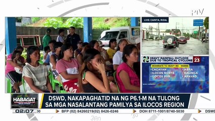DSWD, nakapaghatid na ng P6.1-M na tulong sa mga nasalantang pamilya sa Ilocos Region
