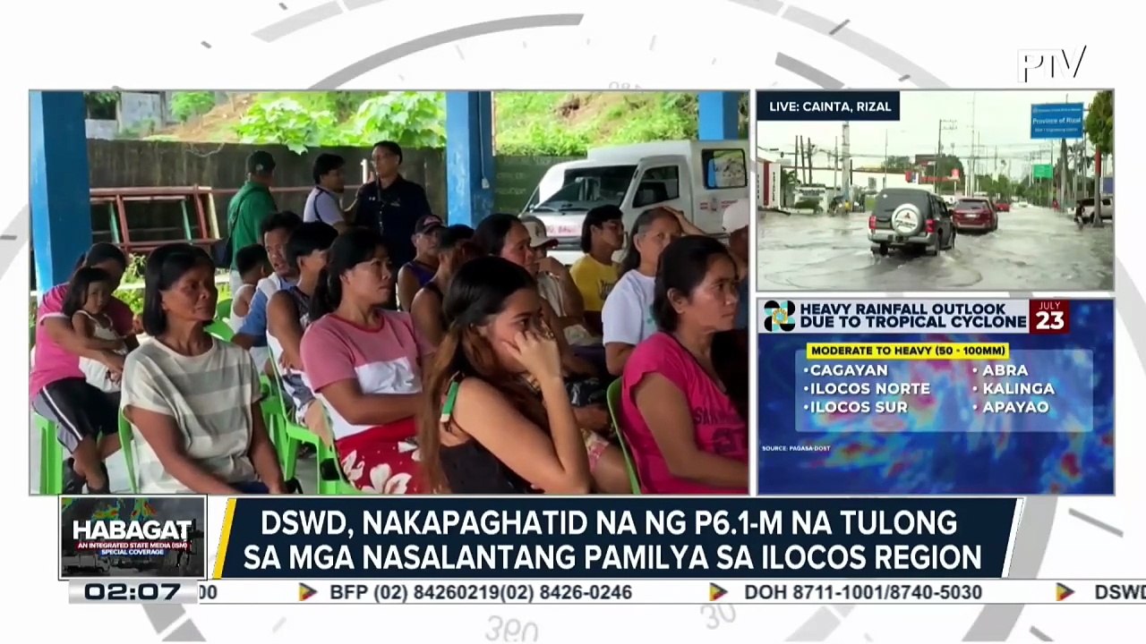 DSWD, nakapaghatid na ng P6.1-M na tulong sa mga nasalantang pamilya sa Ilocos Region