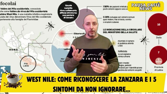 West Nile Come Riconoscere la Zanzara e i 5 Sintomi da Non Ignorare...