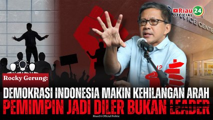 Rocky Gerung: Demokrasi Indonesia Makin Kehilangan Arah, Pemimpin Jadi Diler Bukan Leader