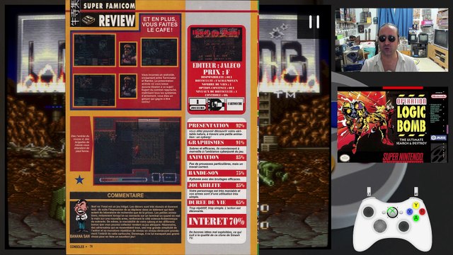 🎮 OPERATION LOGIC BOMB (Super Nintendo) - FORTIFIED ZONE Game Boy en mode 16 BITS