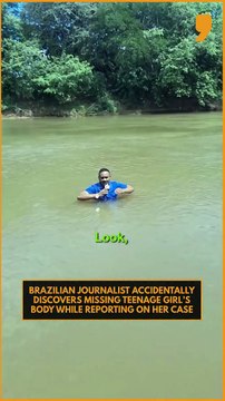 Découvrez les images surréalistes d'un journaliste qui découvre en plein duplex le corps d'une adolescente disparue depuis plusieurs semaines!