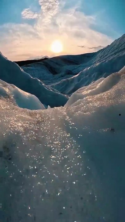 icy waterfall