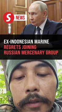 Former Indonesian marine regrets joining Russian mercenary group