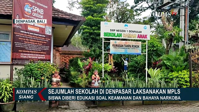 Seru! Siswa di Bali Antusias Ikuti MPLS, Dapat Edukasi soal Bahaya Narkoba | KOMPAS SIANG