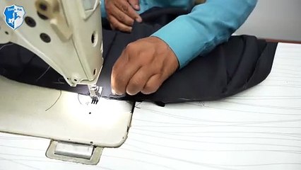 Black utility kilt with slant pockets