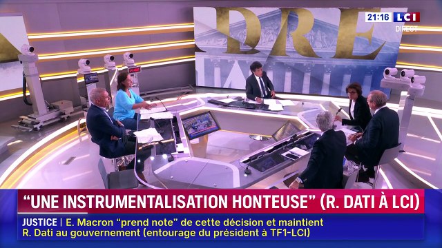 Rachida Dati débarque sans prévenir sur le plateau de LCI
