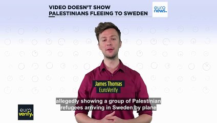 Viral video doesn't show Palestinians fleeing Gaza to Sweden
