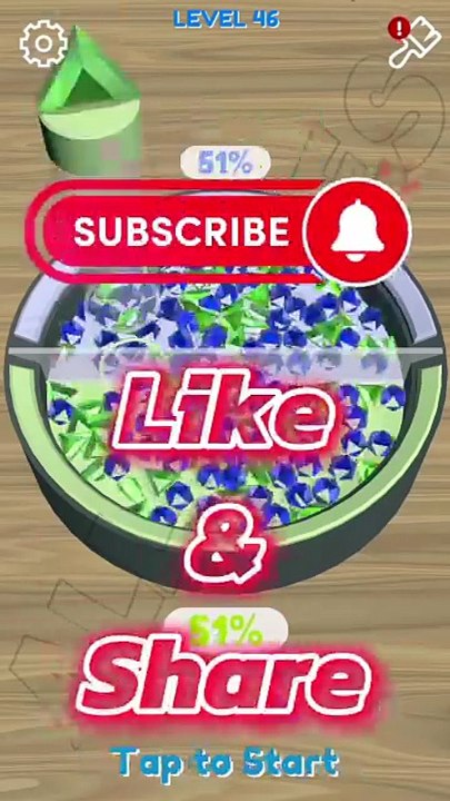 bead sort lvl 46 gameplay all games #shorts #beadsort #allgames #viralvideo