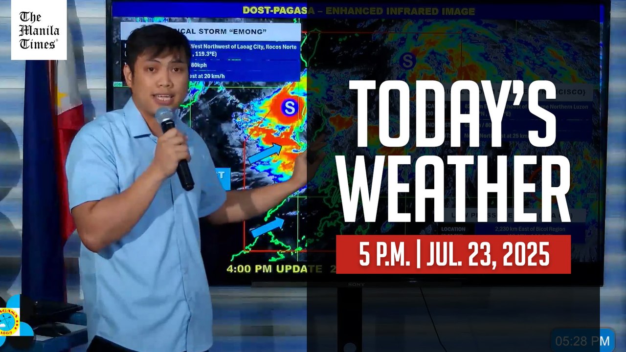 Today's Weather, 5 P.M. | July 23, 2025