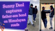 Sunny Deol shares glimpse of 'father-son' trip with Rajveer in the Himalayas