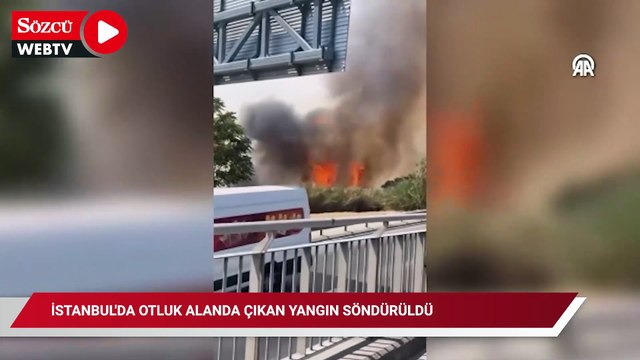 İstanbul'da otluk alanda çıkan yangın söndürüldü