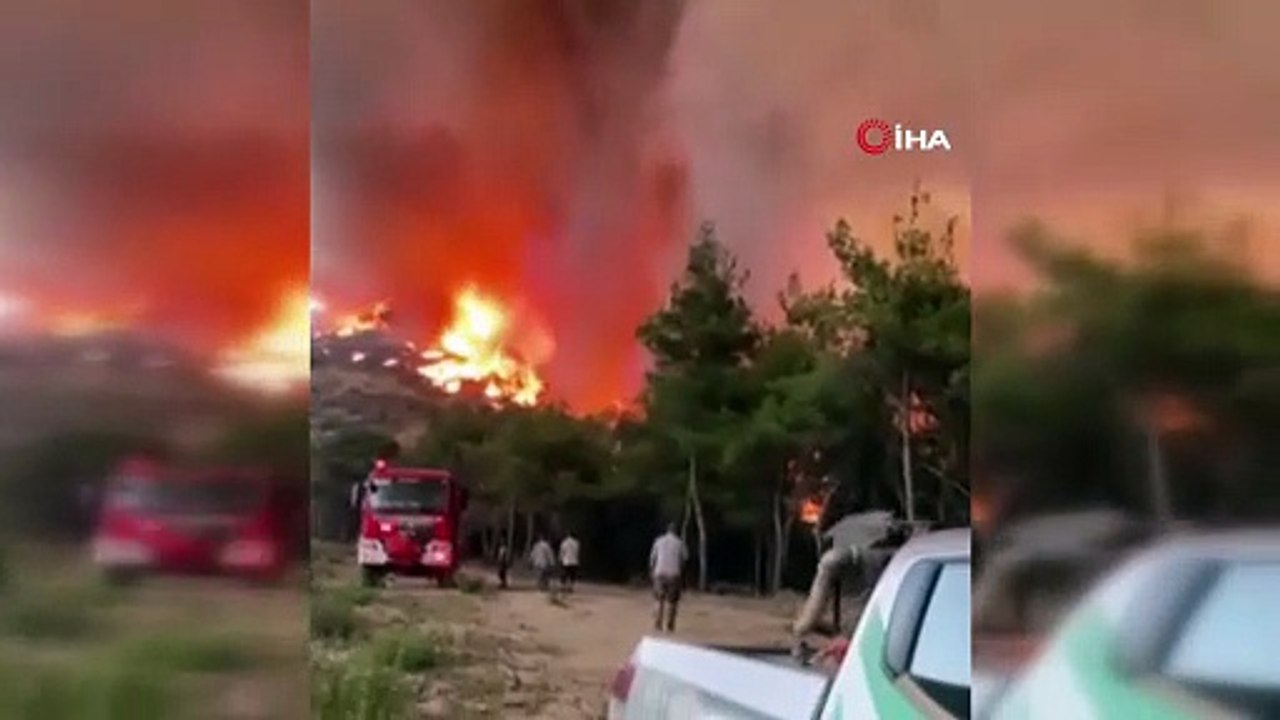 Sakarya'daki orman yangınında korku dolu anlar: İtfaiyeciler alevlerin içinde kaldı!