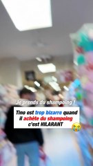 Tino est trop BIZARRE quand il achète du shampoing 😂😂
