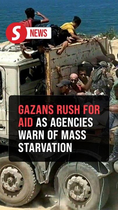 Gazans rush for aid as agencies warn of mass starvation