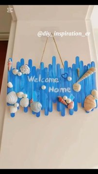 DIY Home Décor Idea via: @diy_inspiration_erCreate a warm and inviting entryway with this DIY Welcome Home décor idea. Perfect for adding a personal touch to your space, this project is simple, stylish, and budget-friendly!