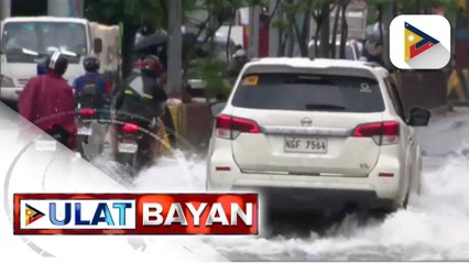 Mga rider na dumaraan sa Rizal, apektado na ang kita dahil sa baha; isang kalye sa Brgy. Bagong Silangan, Quezon City, passable na