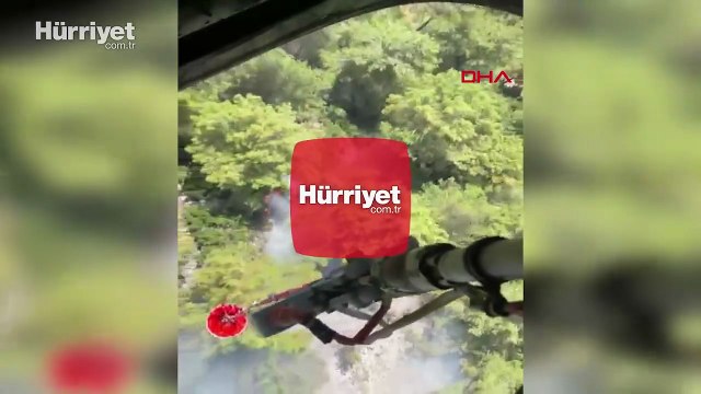 Antalya'nın Kaş ilçesinde orman yangını