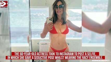 Elizabeth Hurley sets pulses racing in red bikini