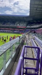 Entraînement des joueurs d'Anderlecht avant le match contre le BK Hacken