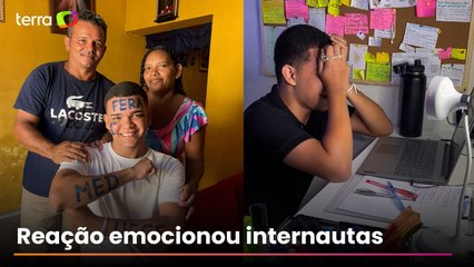 Jovem que viralizou ao se emocionar com aprovação para Medicina relembra momento: ‘Indescritível’