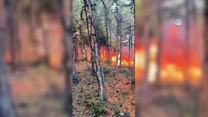 Eskişehir'deki yangında alevler arasında kalan ormancıların görüntüleri ortaya çıktı! 'Müdürüm buraya geliyor'