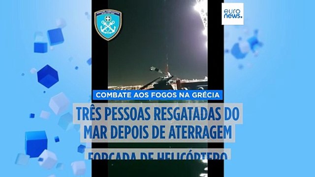 Grande incêndio florestal na Grécia obriga à evacuação de várias aldeias