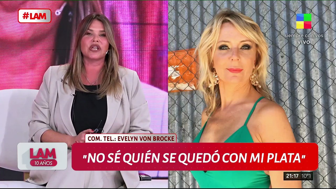 El cruce entre Nazarena Vélez y Evelyn Von Brocke