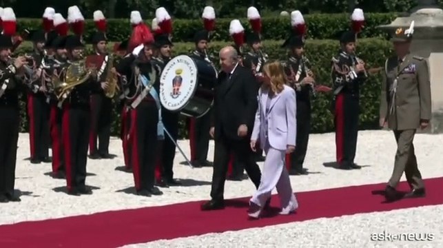A Roma il vertice Italia-Algeria, Meloni accoglie Tebboune