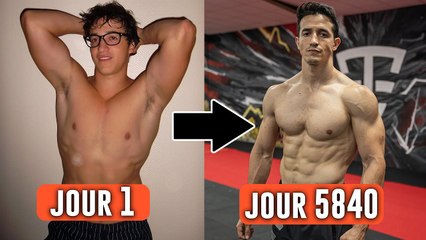 Je fais 1h de musculation par jour pendant 5840 jours, et voici le résultat
